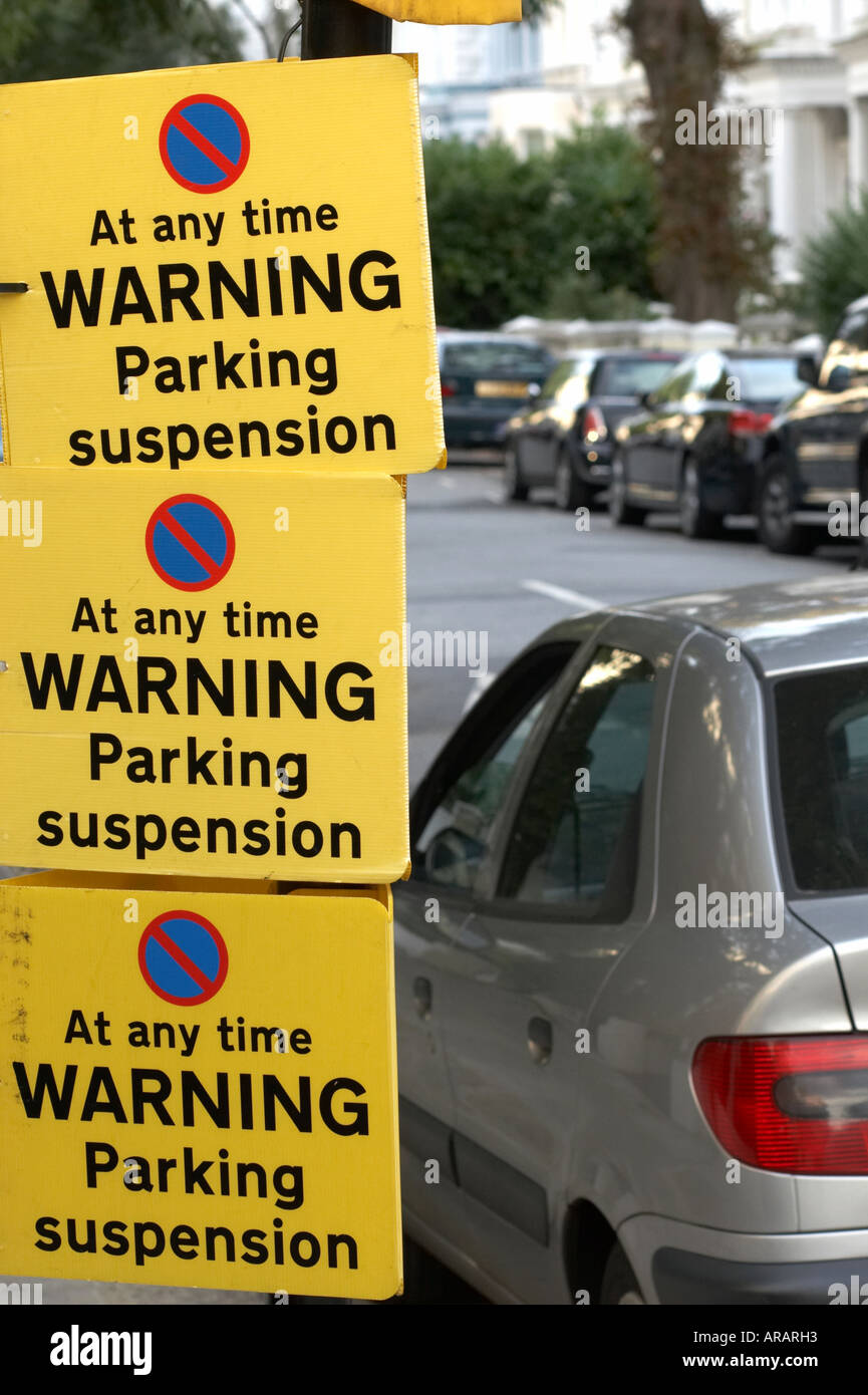 Parking suspension warning hires stock photography and images Alamy