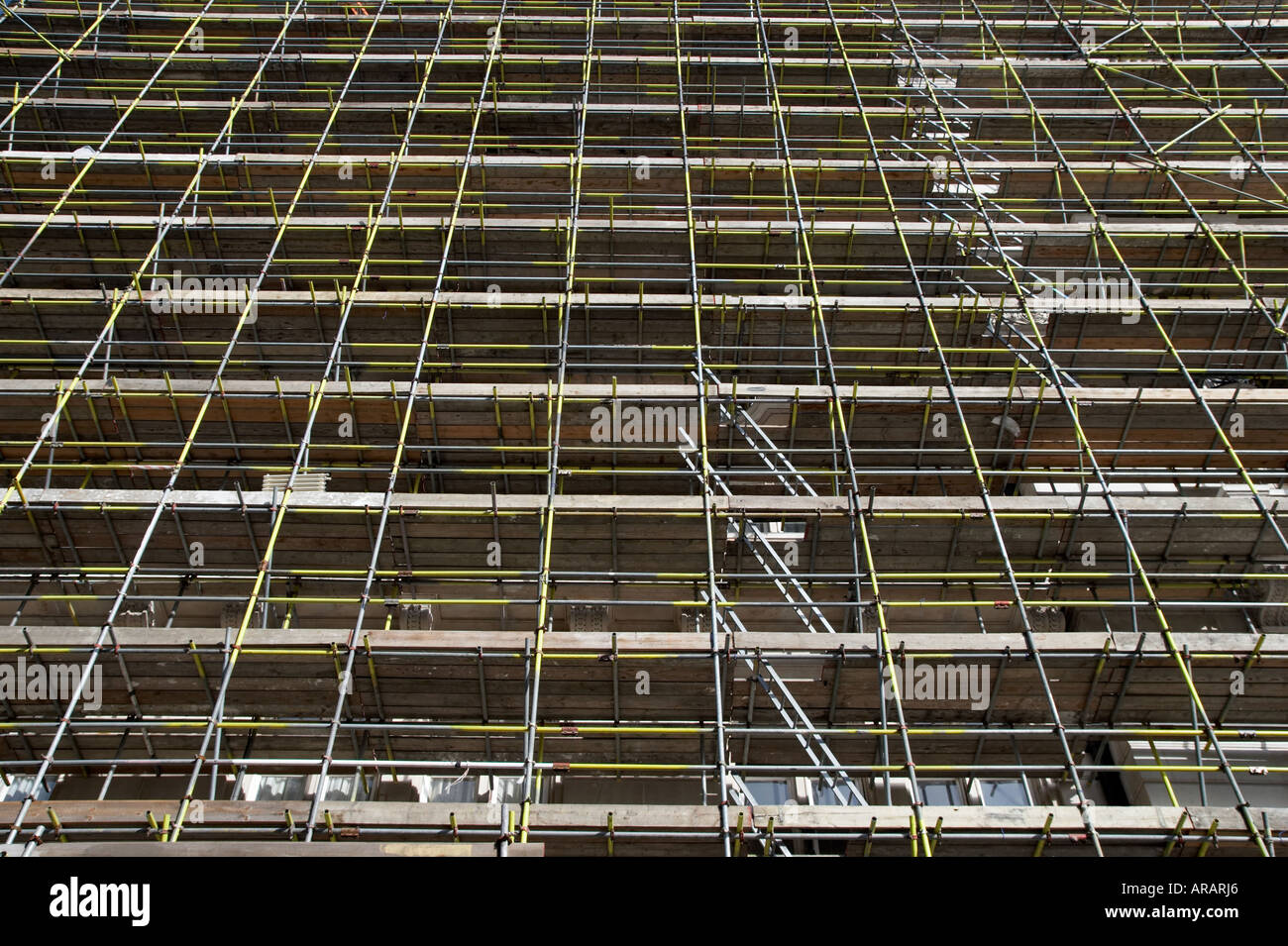 building scaffolding Stock Photo