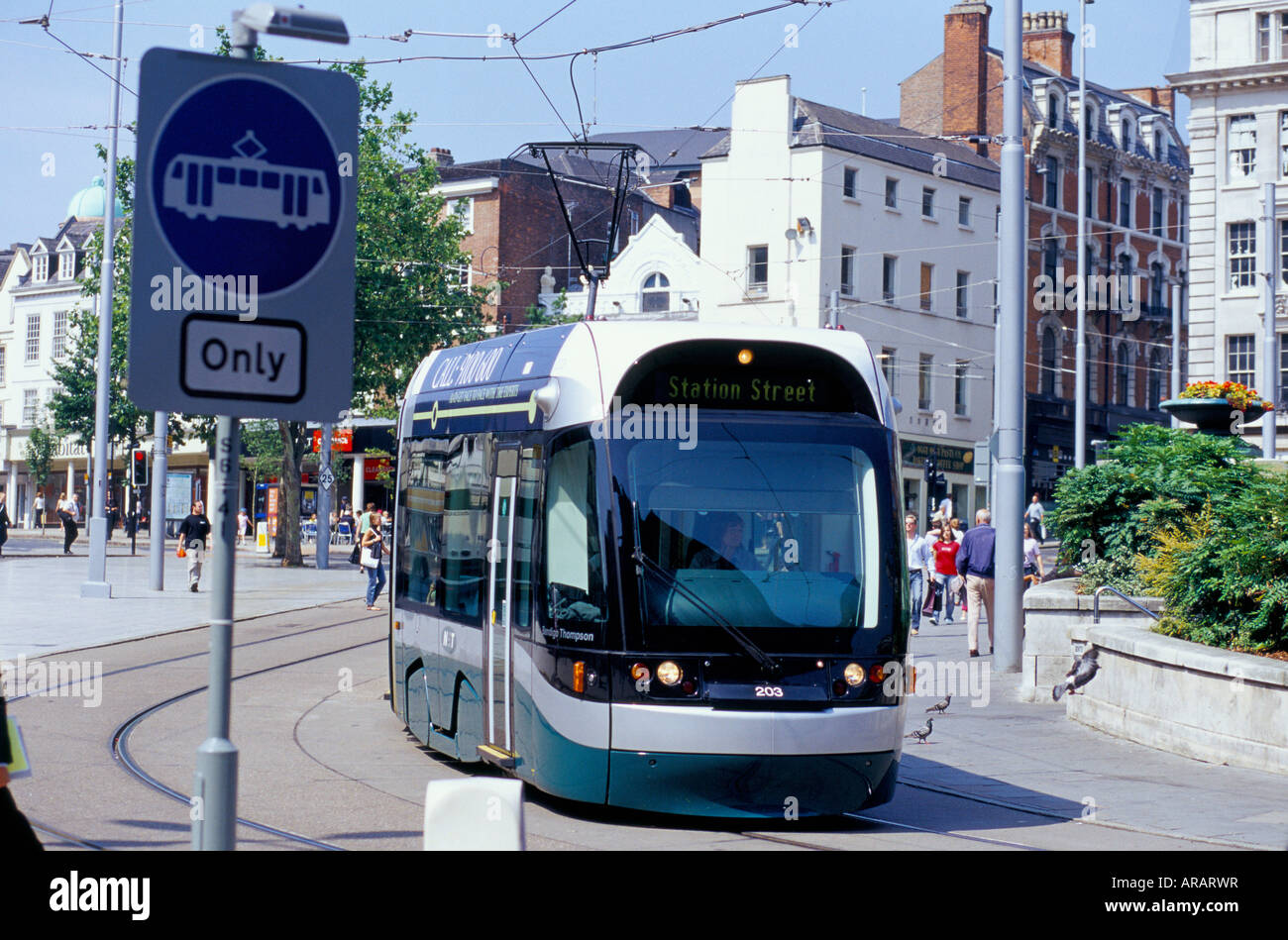 Tram in nottingham city centre hi-res stock photography and images - Page 2  - Alamy
