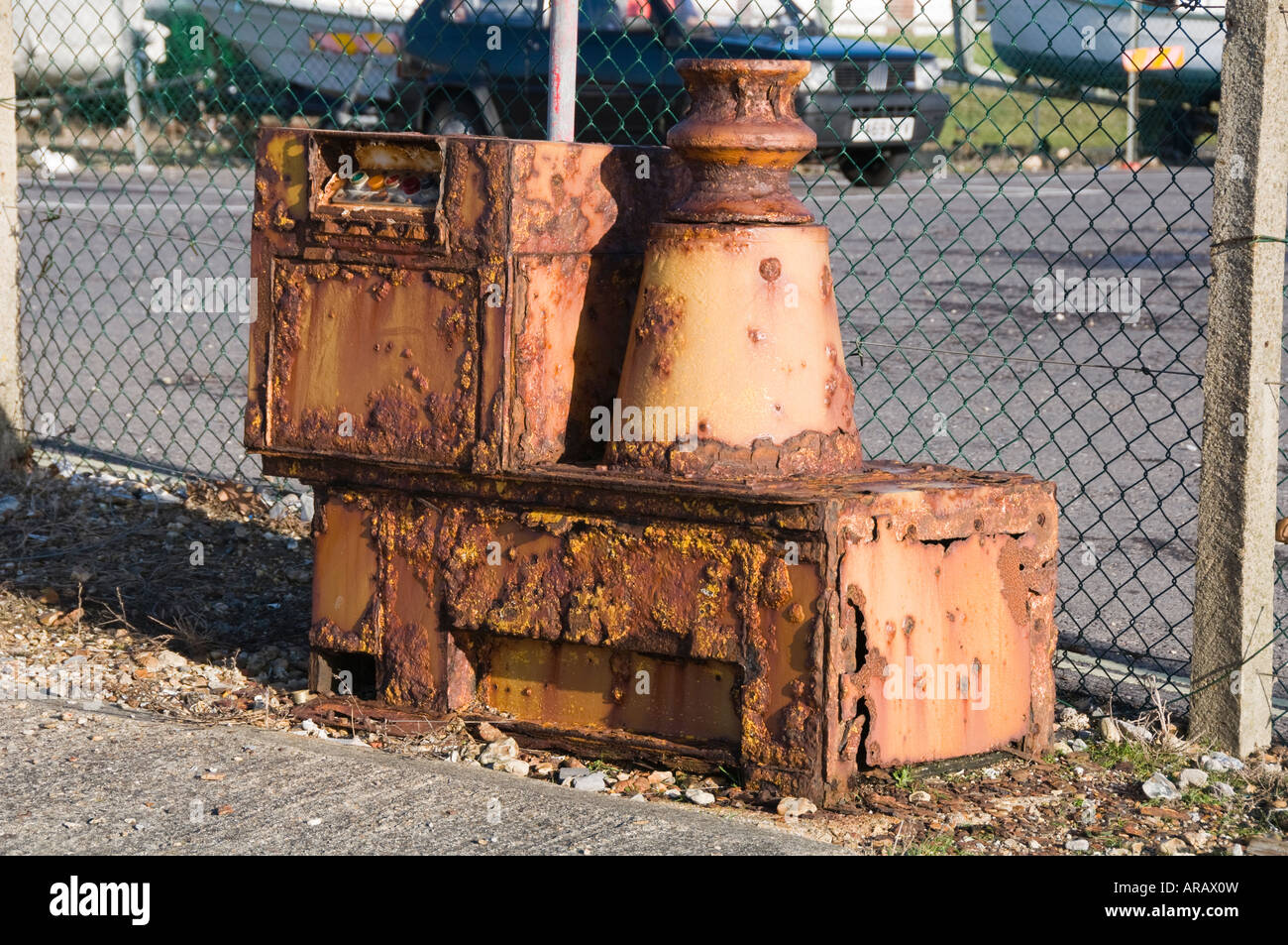 Rusting Winch Stock Photo