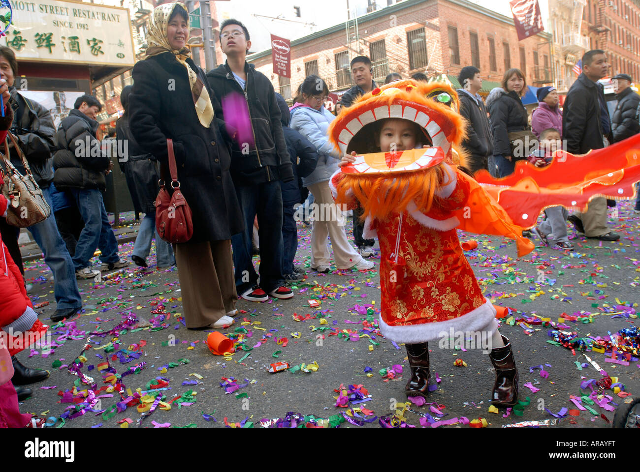 Chinese New Year in New York City Chinatown Stock Photo Alamy