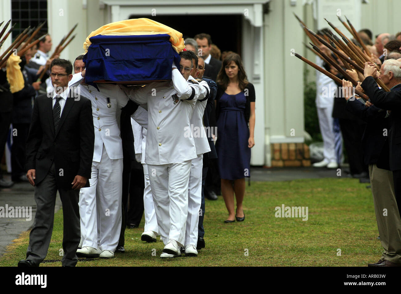 Sir Edmund Hillary state funeral in Auckland New Zealand Stock Photo