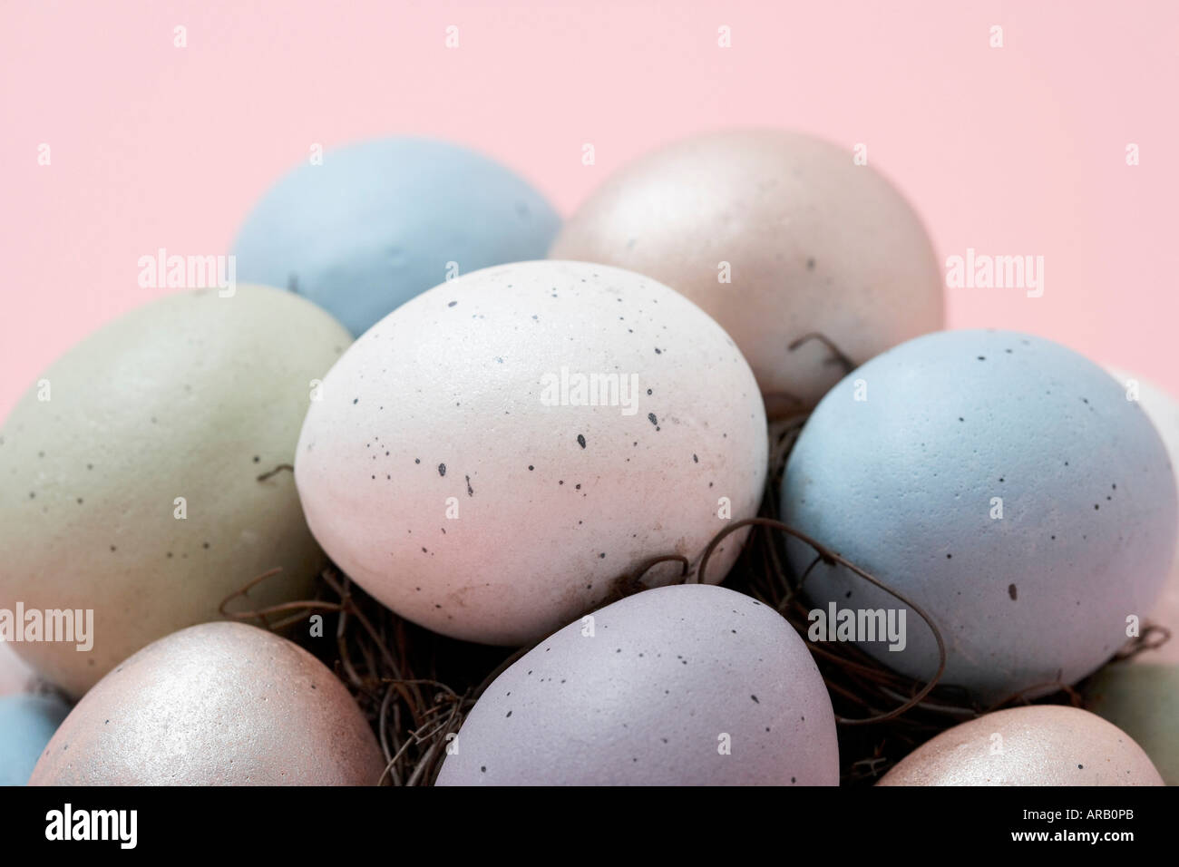 Coloured Eggs Stock Photo