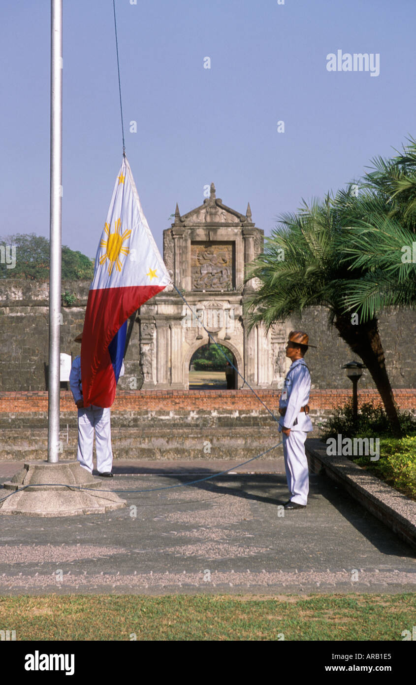 Philippines Manila Intramuros Fort Santiago Gate Stock Photo