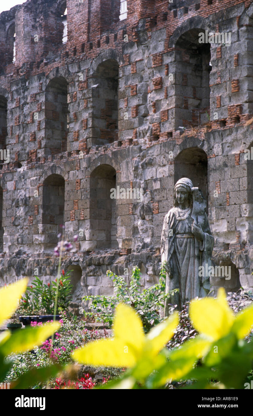 Philippines Manila Intramuros San Agustin Monastery Ruins Stock Photo