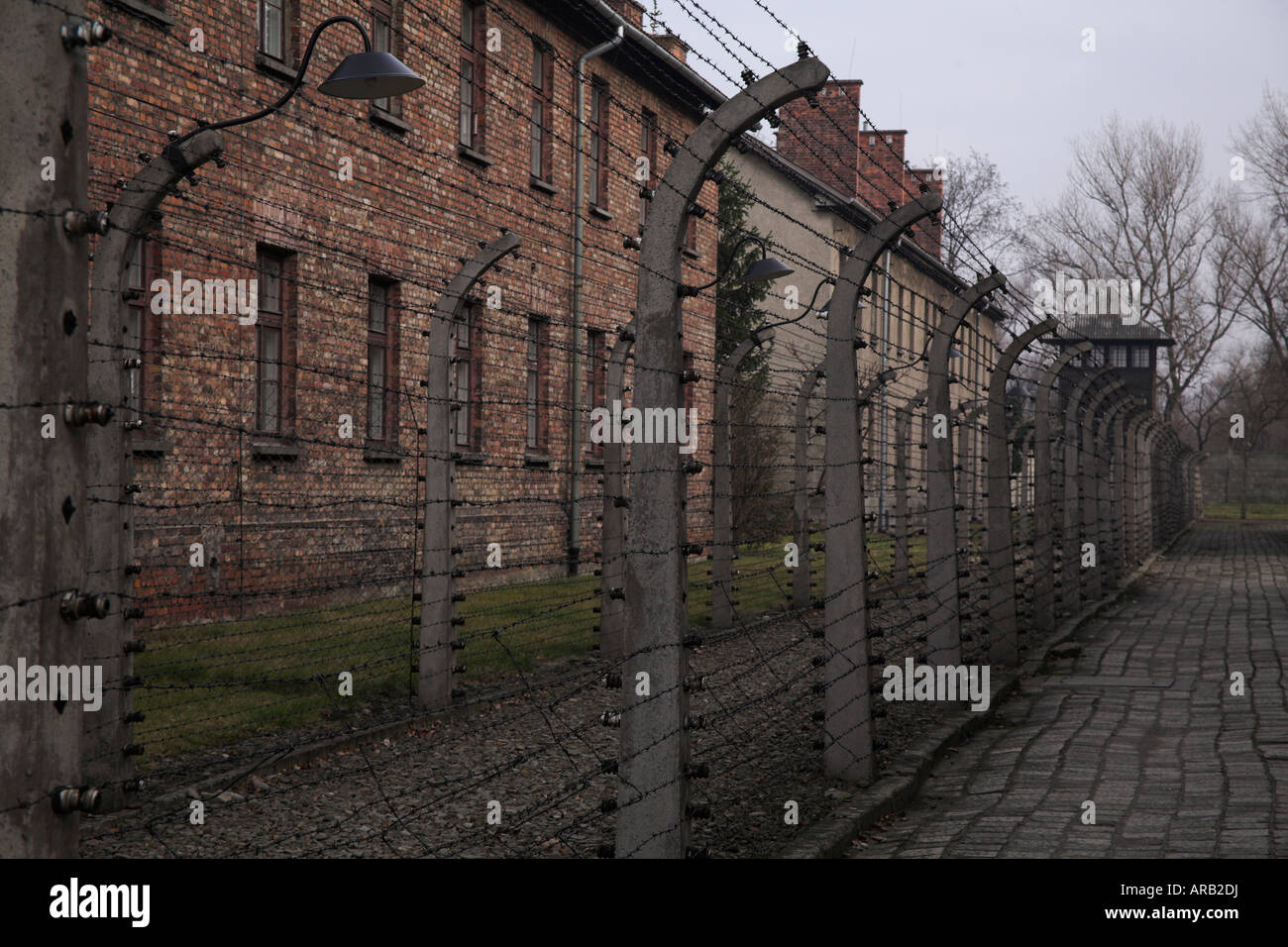 Auschwitz Concentration Camp Oswiecim Poland Stock Photo
