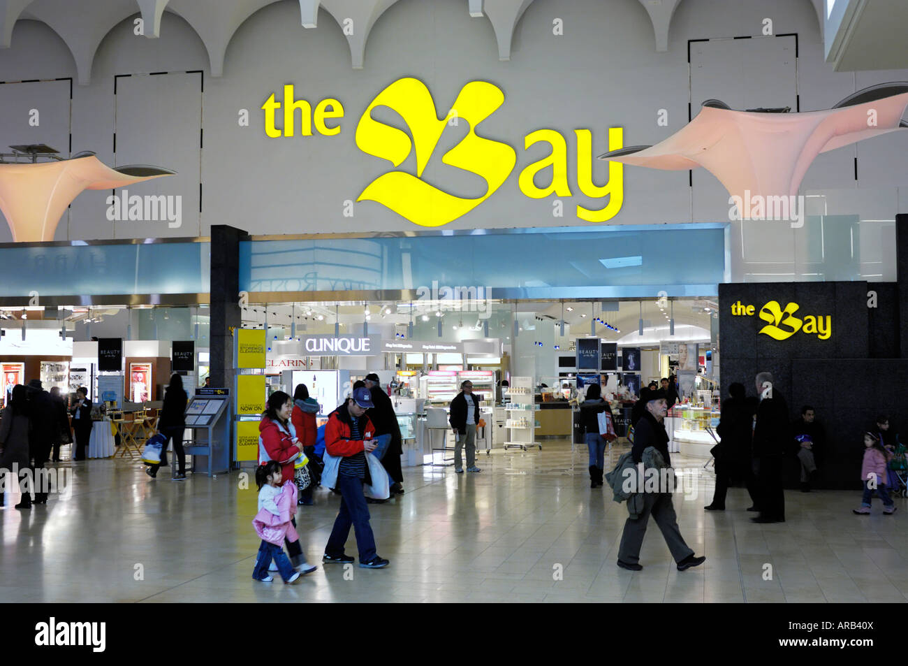 The Hudsons Bay store in Yorkdale Shopping Centre Toronto Stock Photo