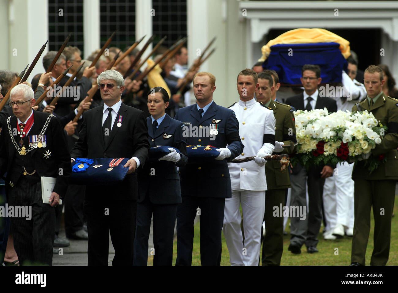 Sir Edmund Hillary state funeral at Auckland Cathedral New Zealand Stock Photo Alamy