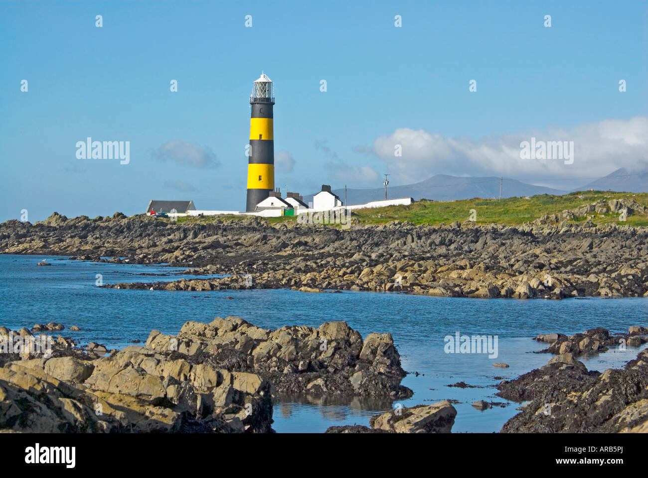 St. John's Point Lighthouse, County Down, Northern Ireland, UK Stock Photo