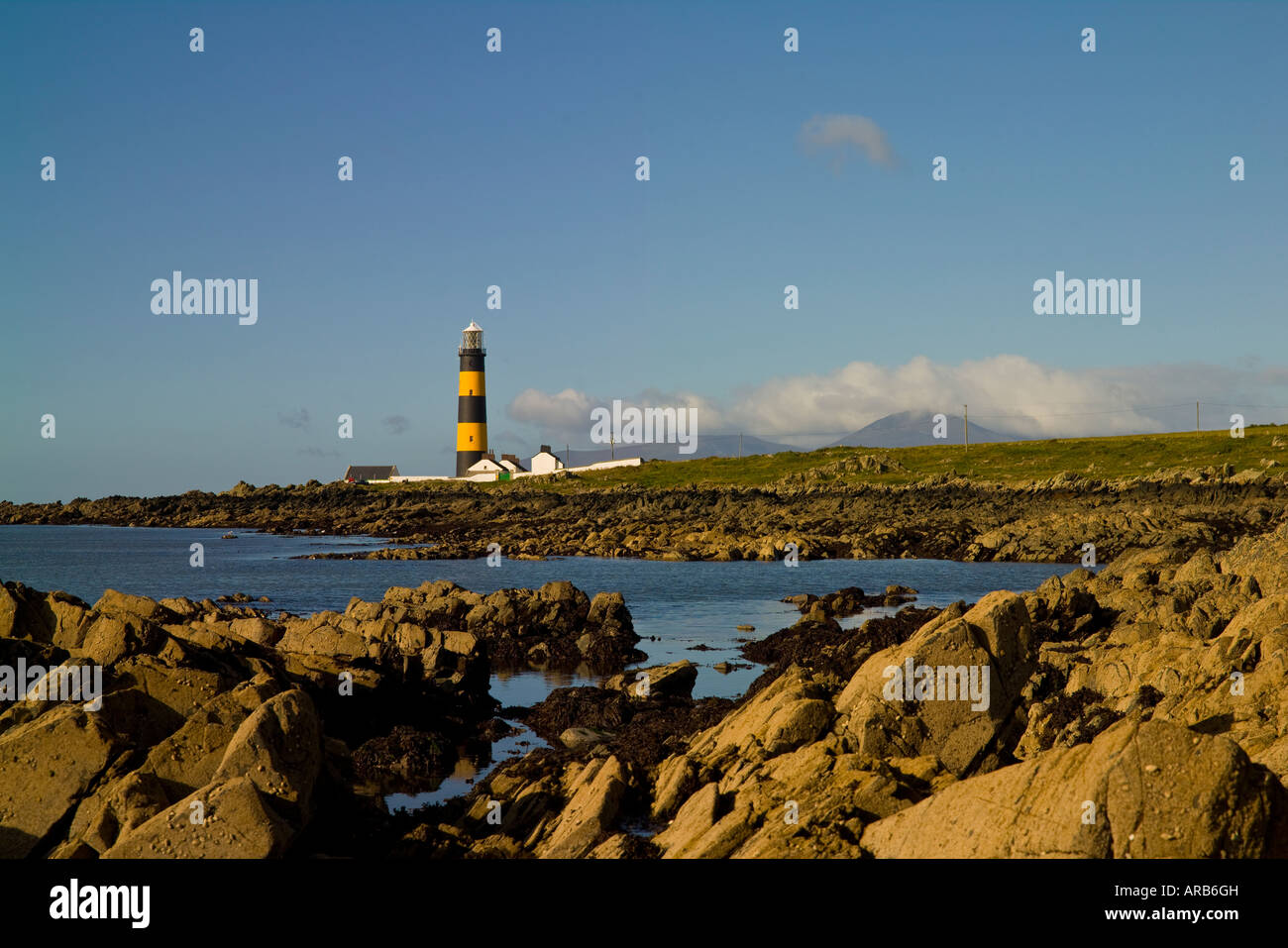 St. John's Point Light, County Down, Northern Ireland, UK Stock Photo