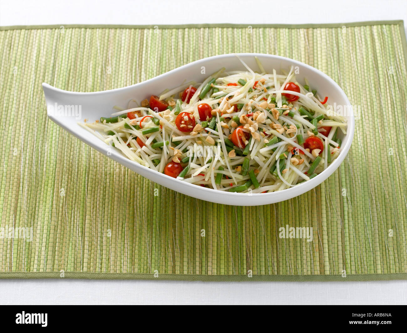 Green Papaya Salad Stock Photo Alamy