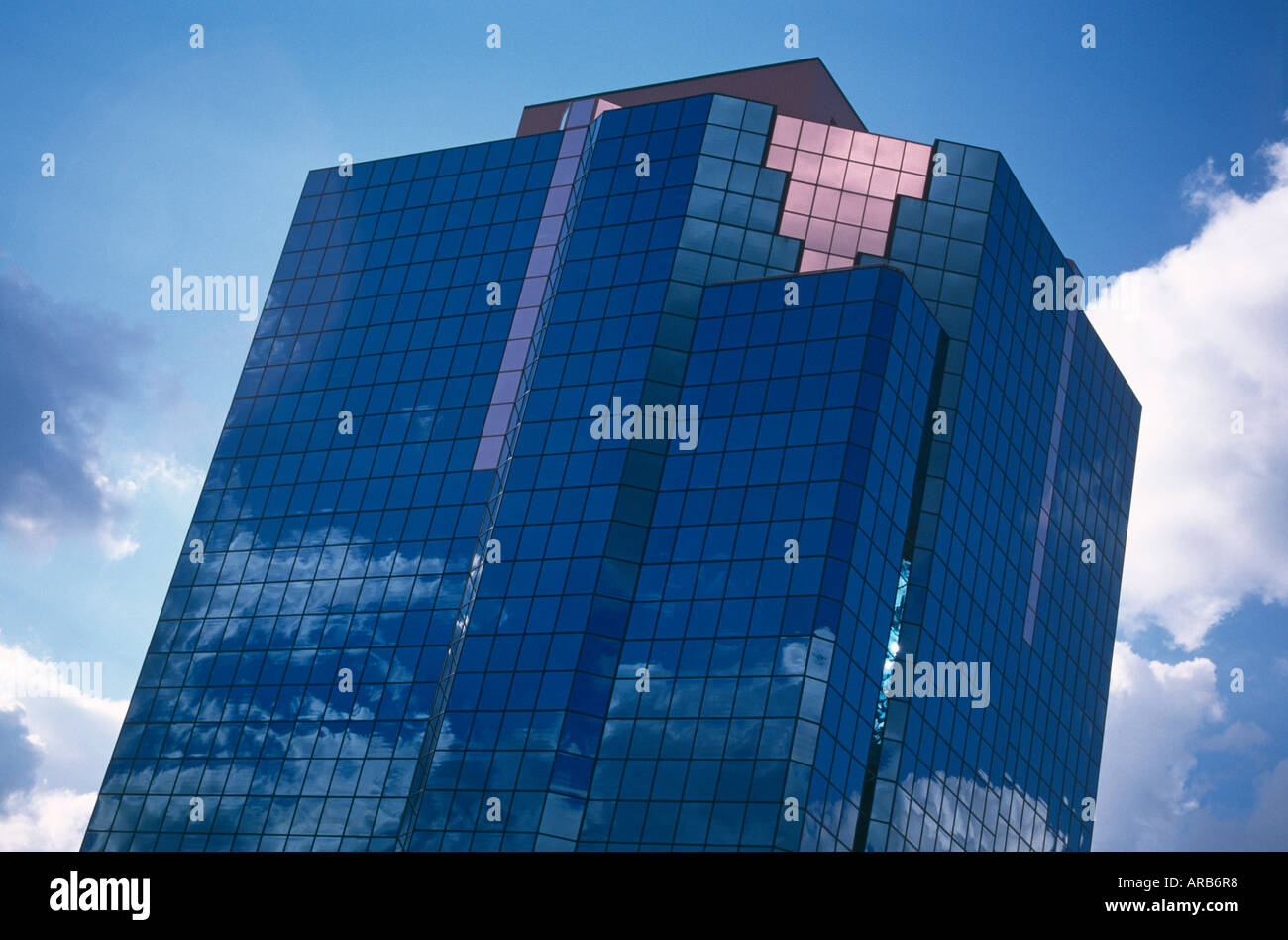 Skyscraper with cloud reflection Stock Photo