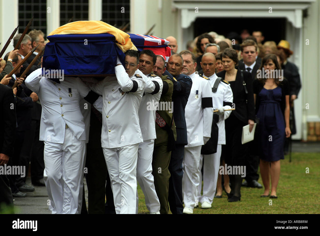 Sir Edmund Hillary state funeral in Auckland New Zealand Stock Photo