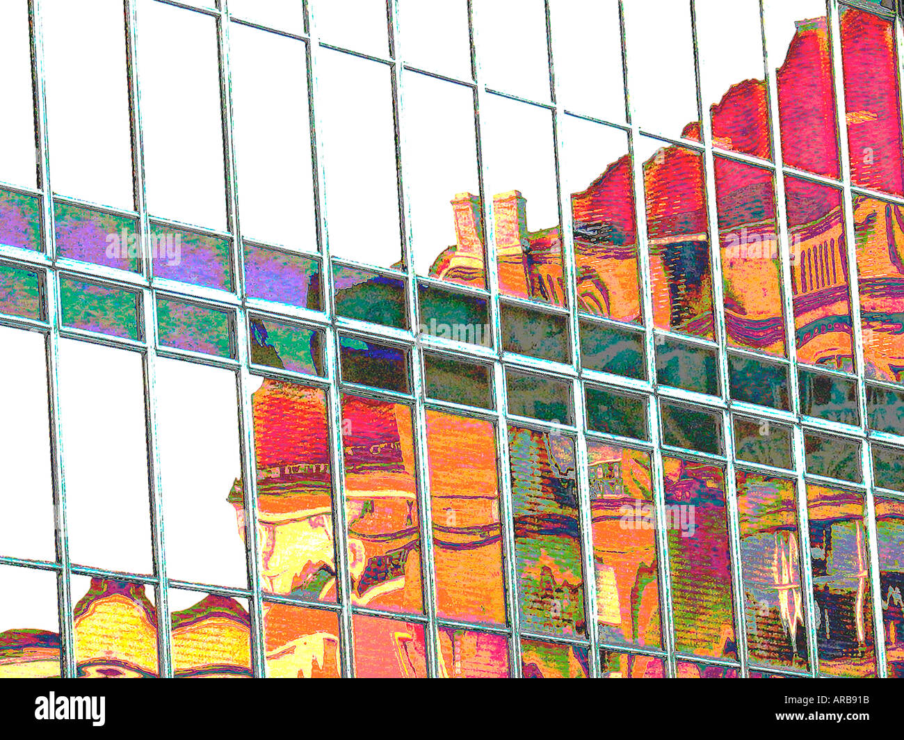 Building reflection abstract Stock Photo - Alamy