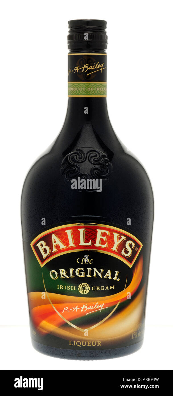 Bottle of Baileys Original Irish Cream. Stock Photo