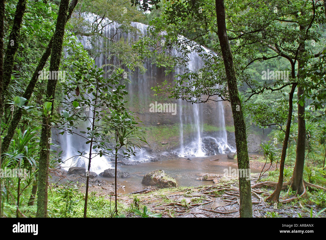 geography / travel, Palau, landscapes, waterfall, Ngardmau, Island
