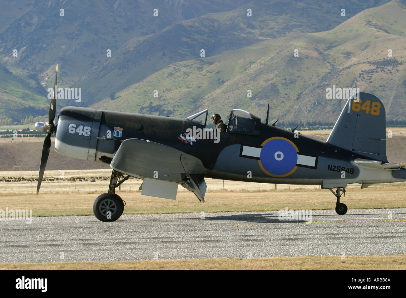 Goodyear Corsair FG 1D whispering death fighter bomber Stock Photo