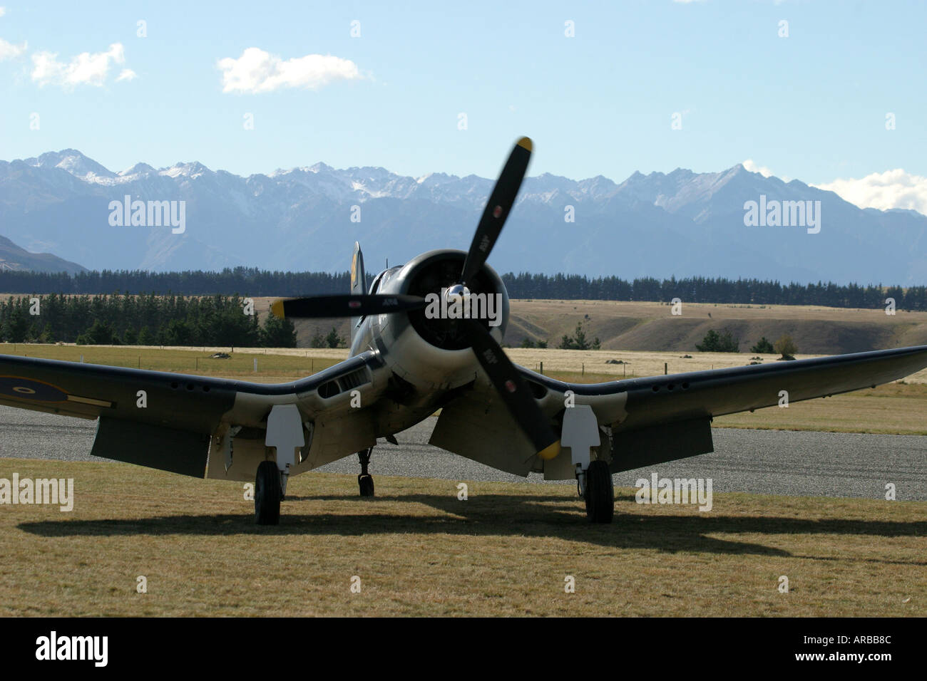 Goodyear Corsair FG 1D whispering death fighter bomber Stock Photo