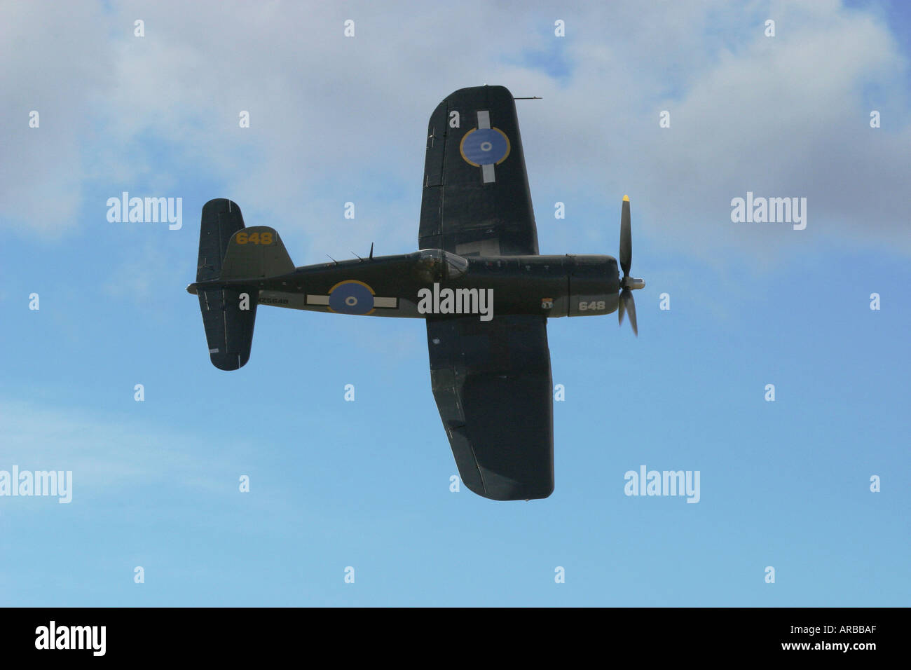 Goodyear Corsair FG 1D whispering death fighter bomber Stock Photo