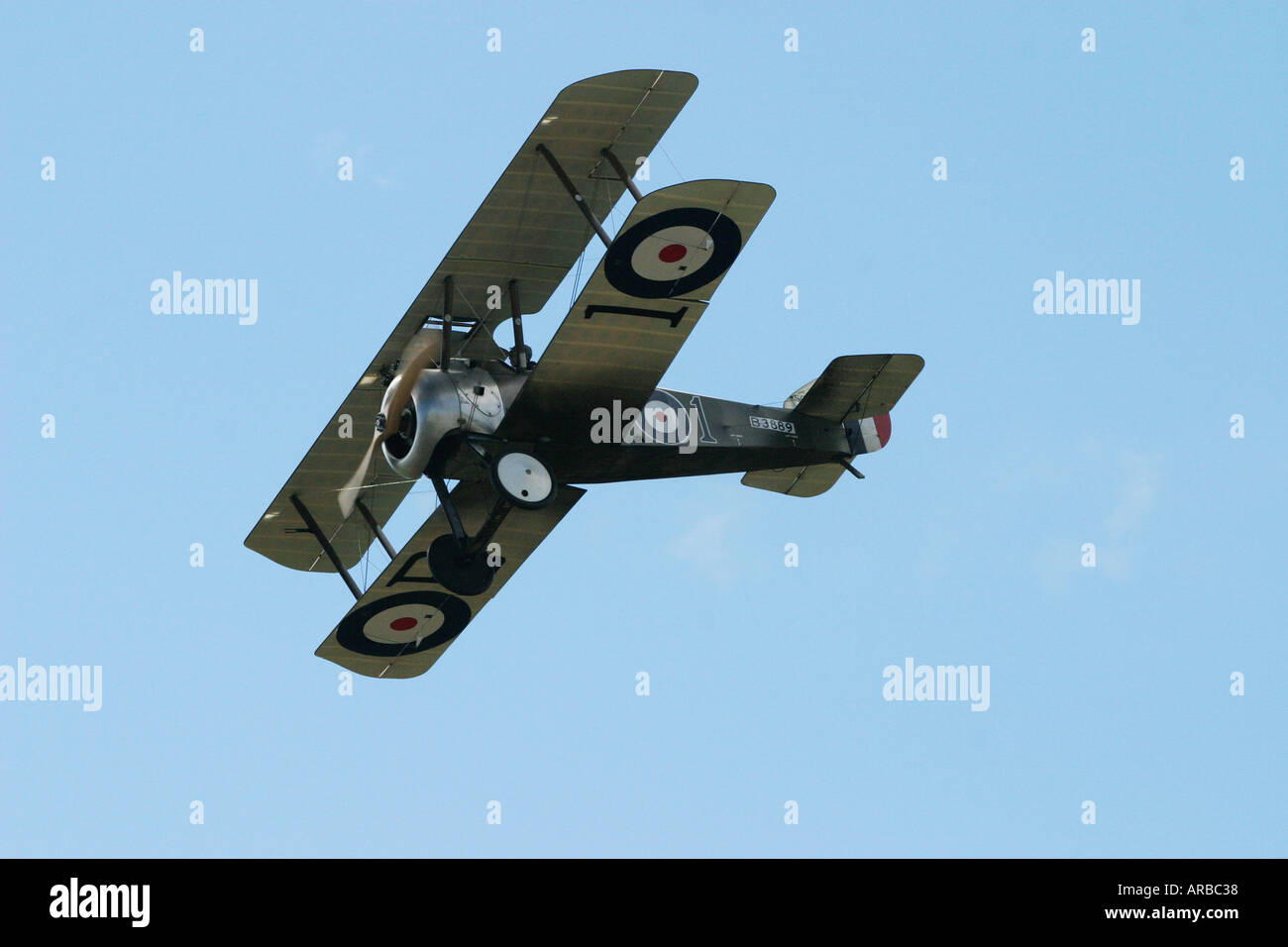 Sopwith Camel WWI Fighter Plane Stock Photo