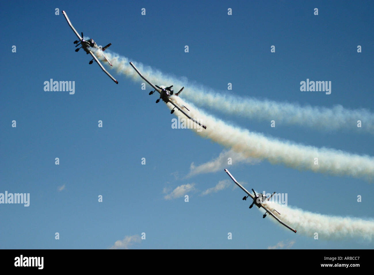 Aerial Topdressing Aerobatic Display Team Cresco Fletcher Planes Stock