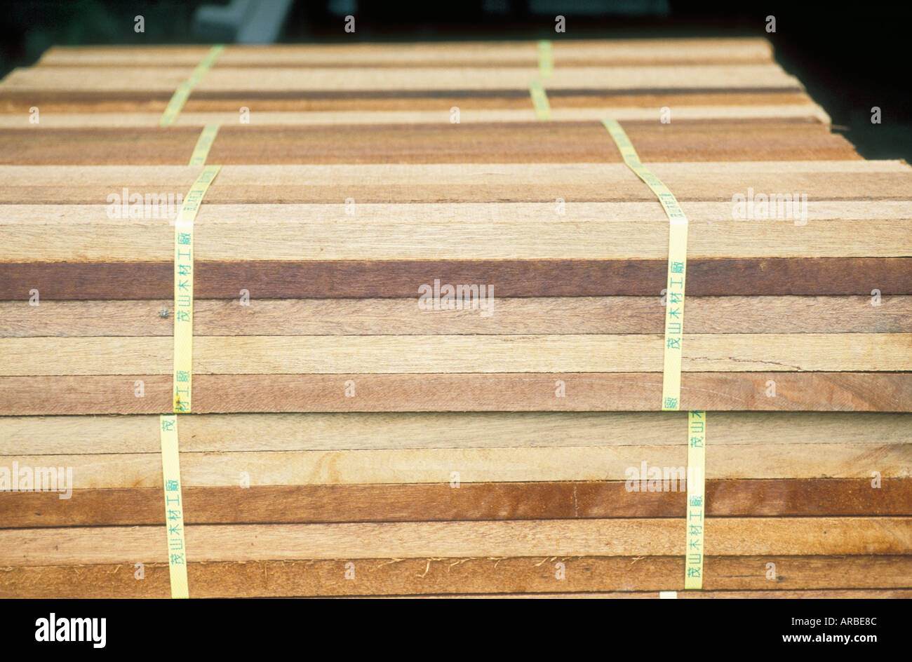 Stacked lumber at lumber mill Taiwan Republic of China Stock Photo - Alamy