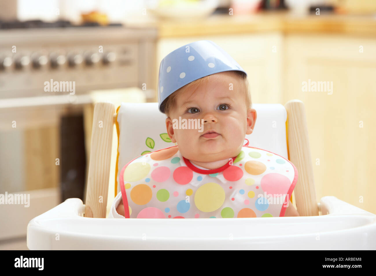 Baby In Highchair High Resolution Stock Photography and Images Alamy