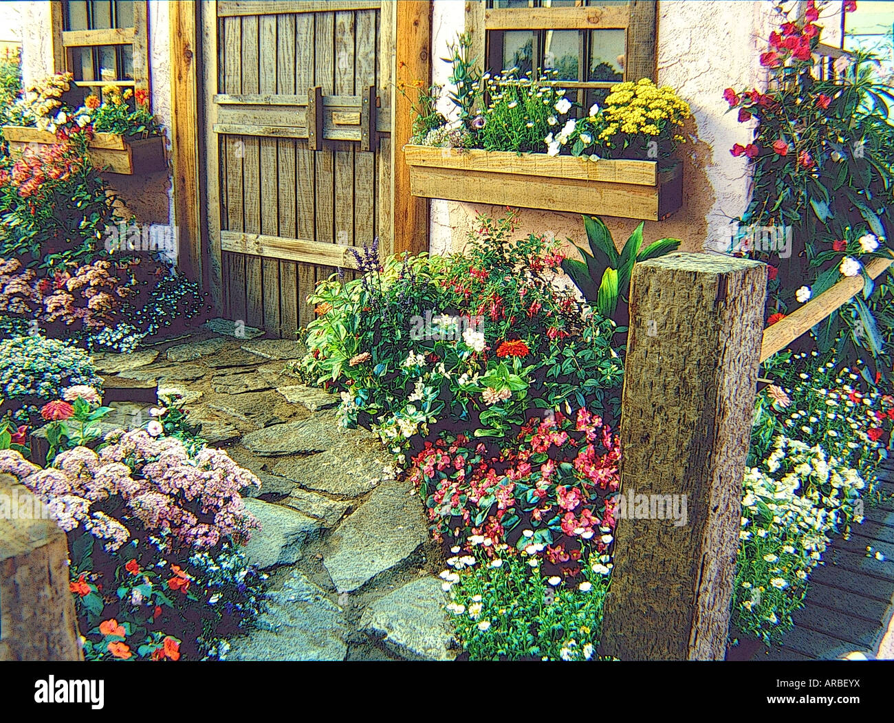 Garden path hi-res stock photography and images - Alamy