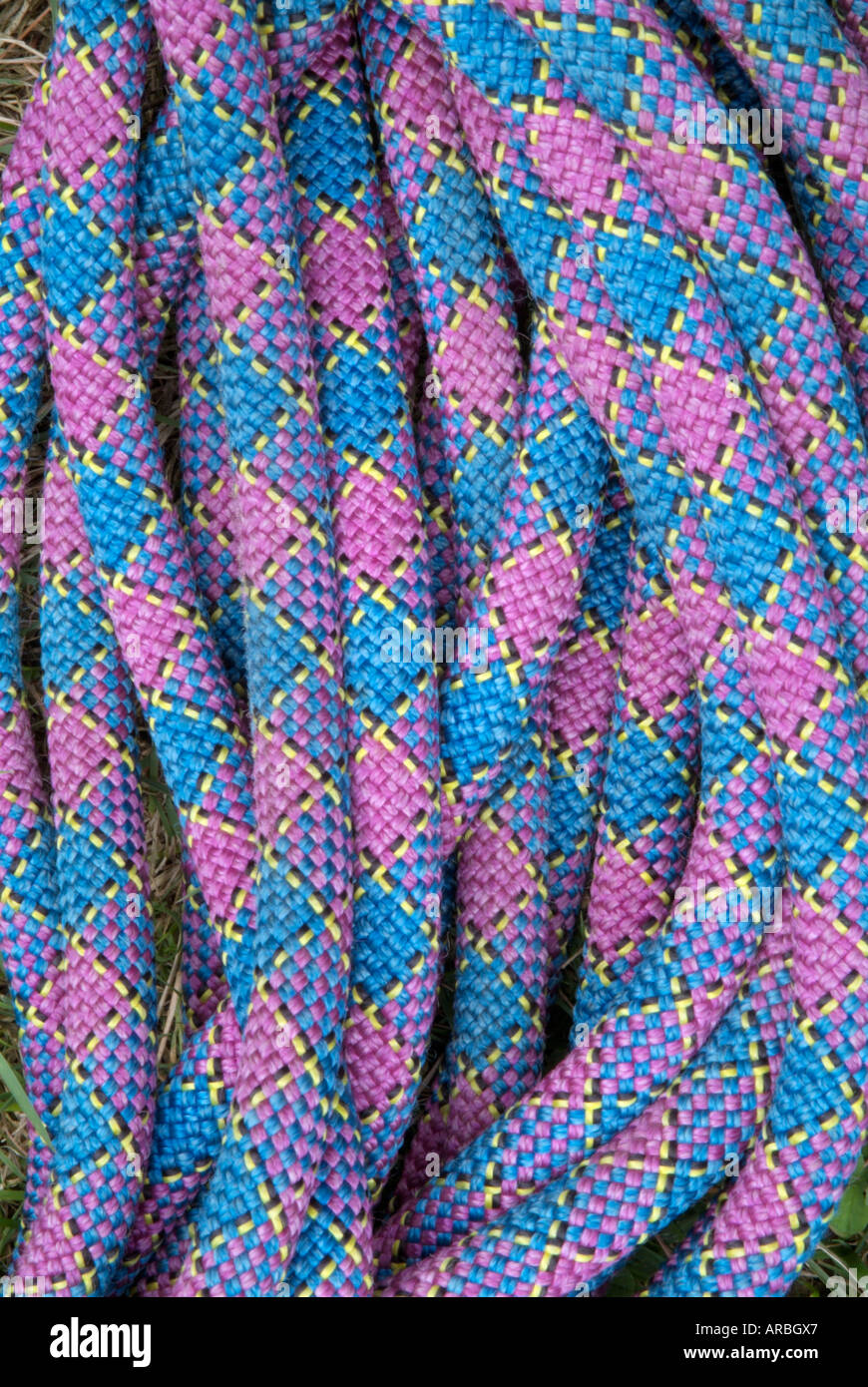 purple climbing rope