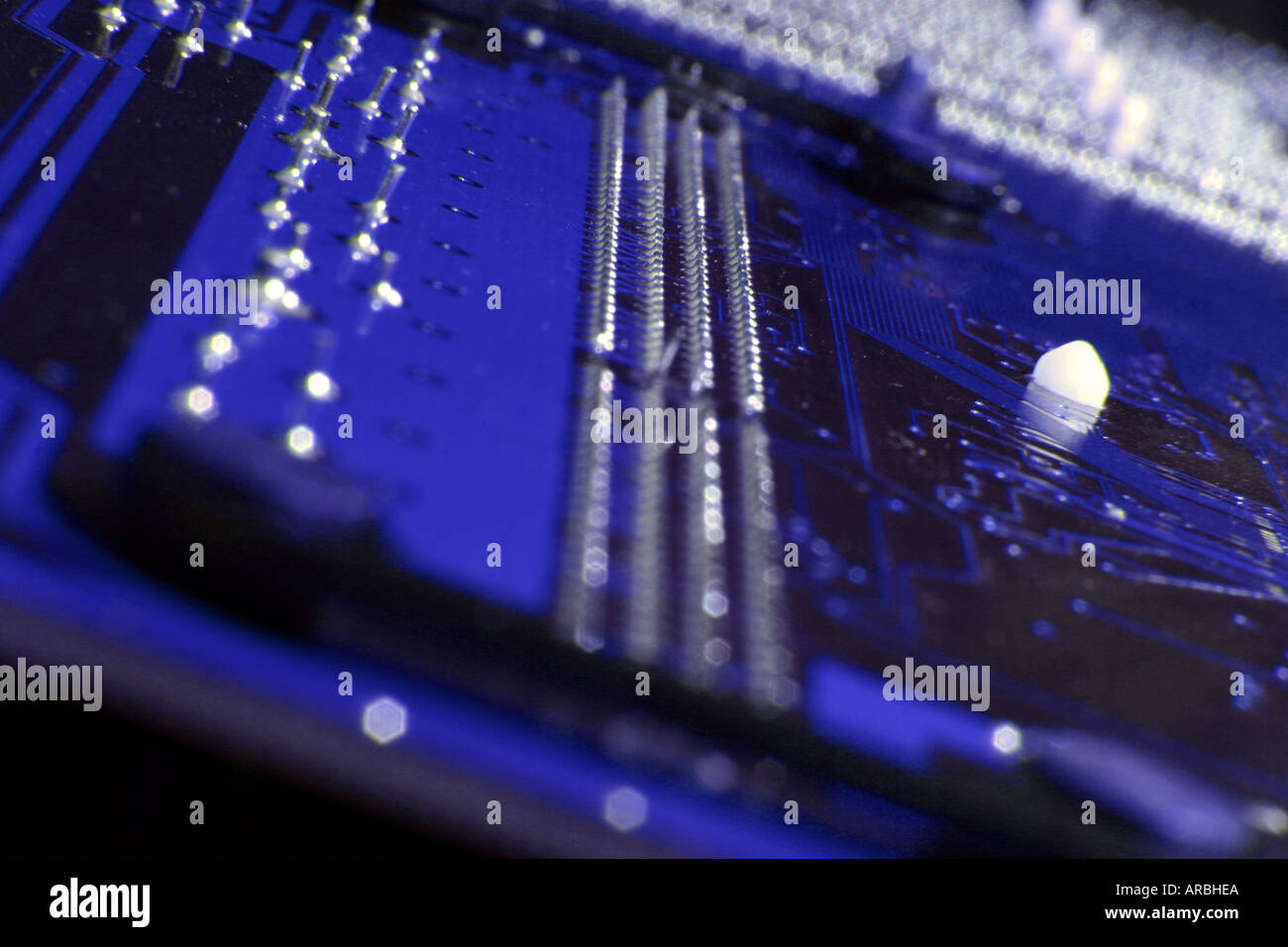 printed circuit board of a computer Stock Photo - Alamy