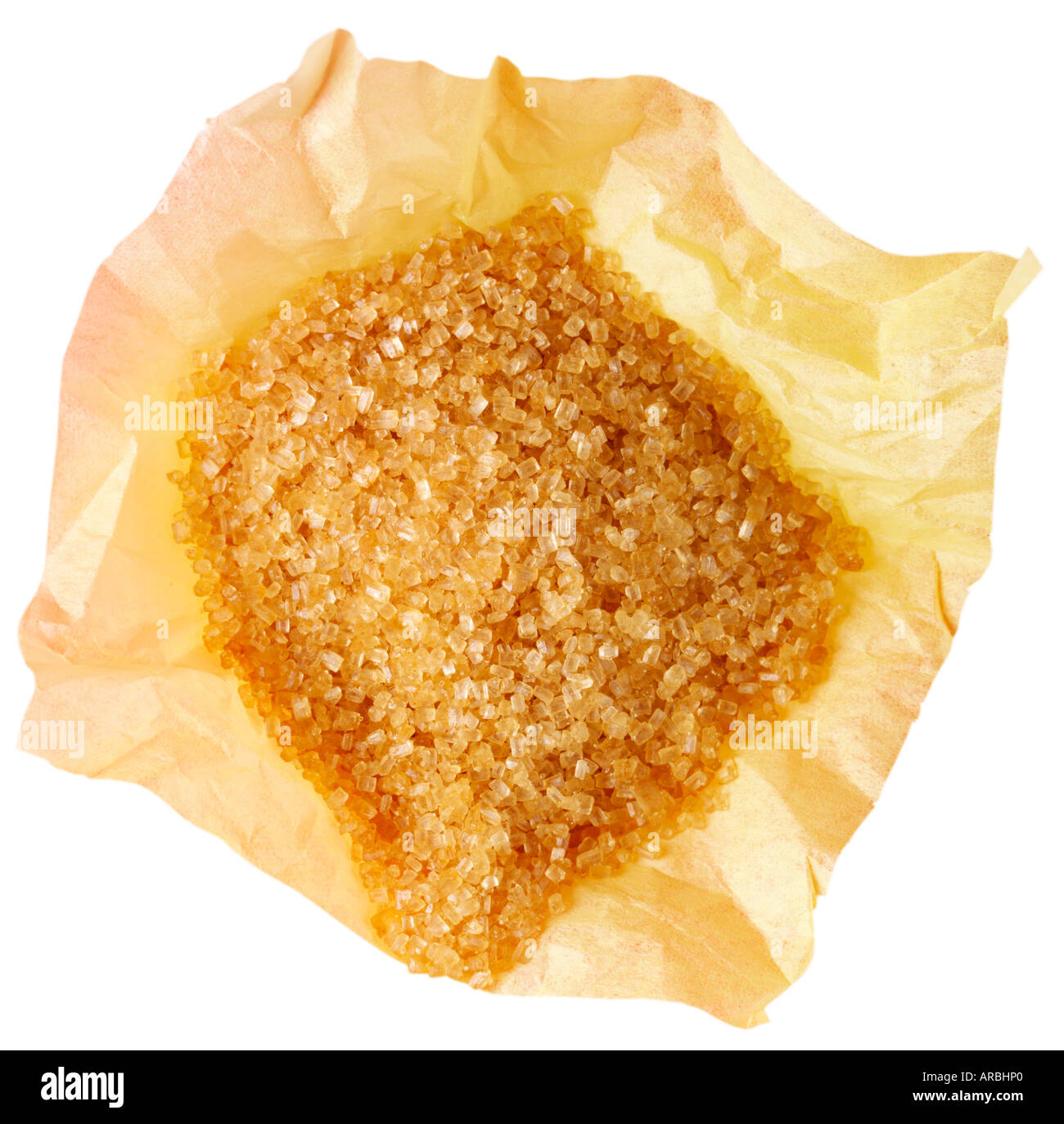 DEMERARA SUGAR CUT OUT Stock Photo