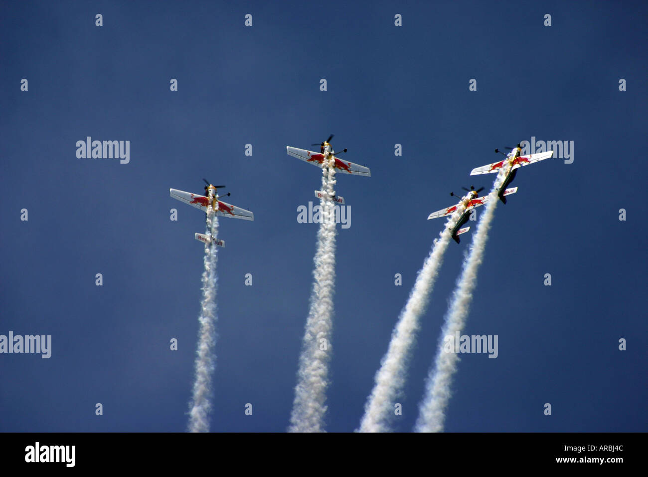formation flight at a airshow Stock Photo