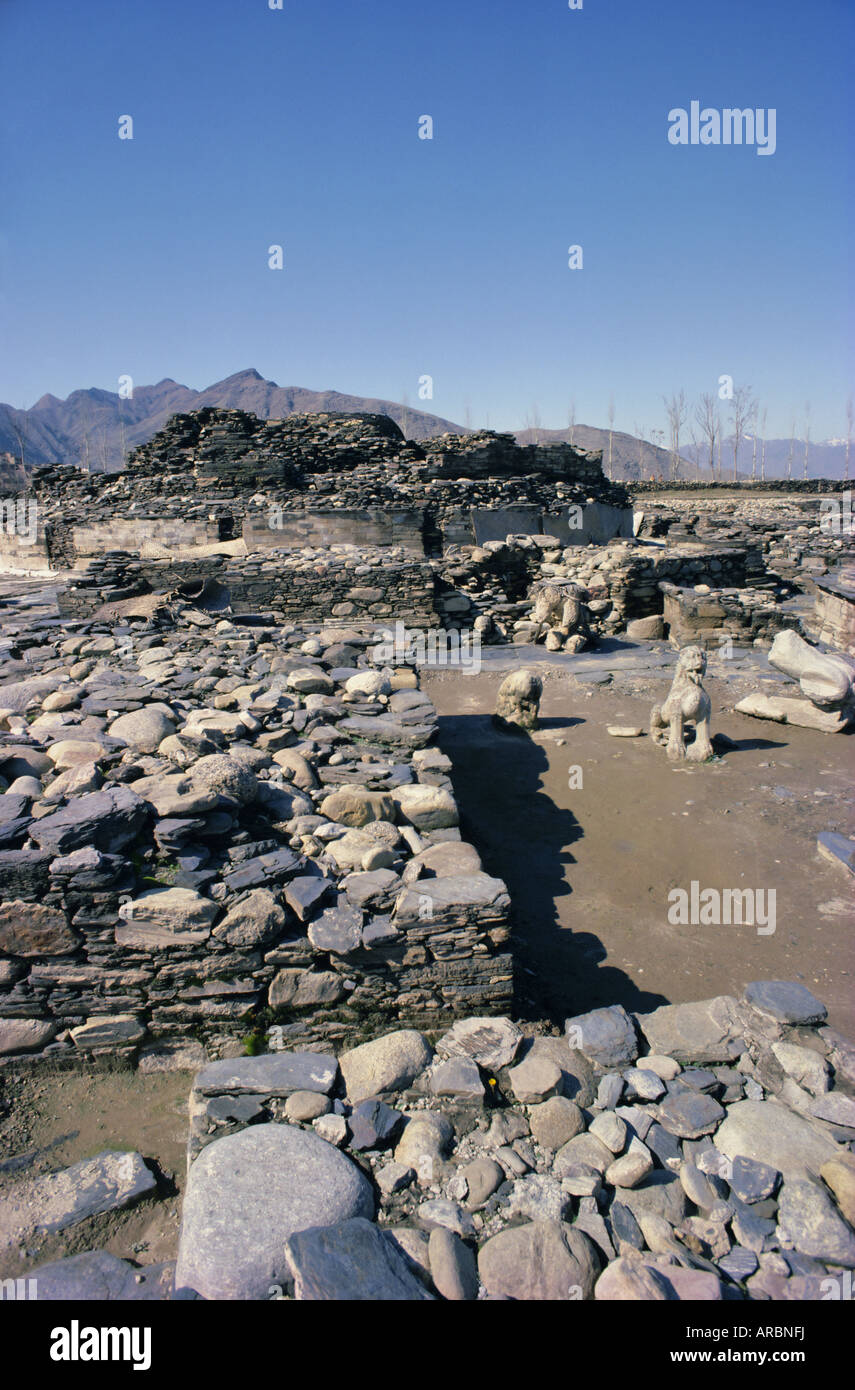 Butkara ruins, Swat valley, North West Frontier Province, Pakistan, Asia Stock Photo