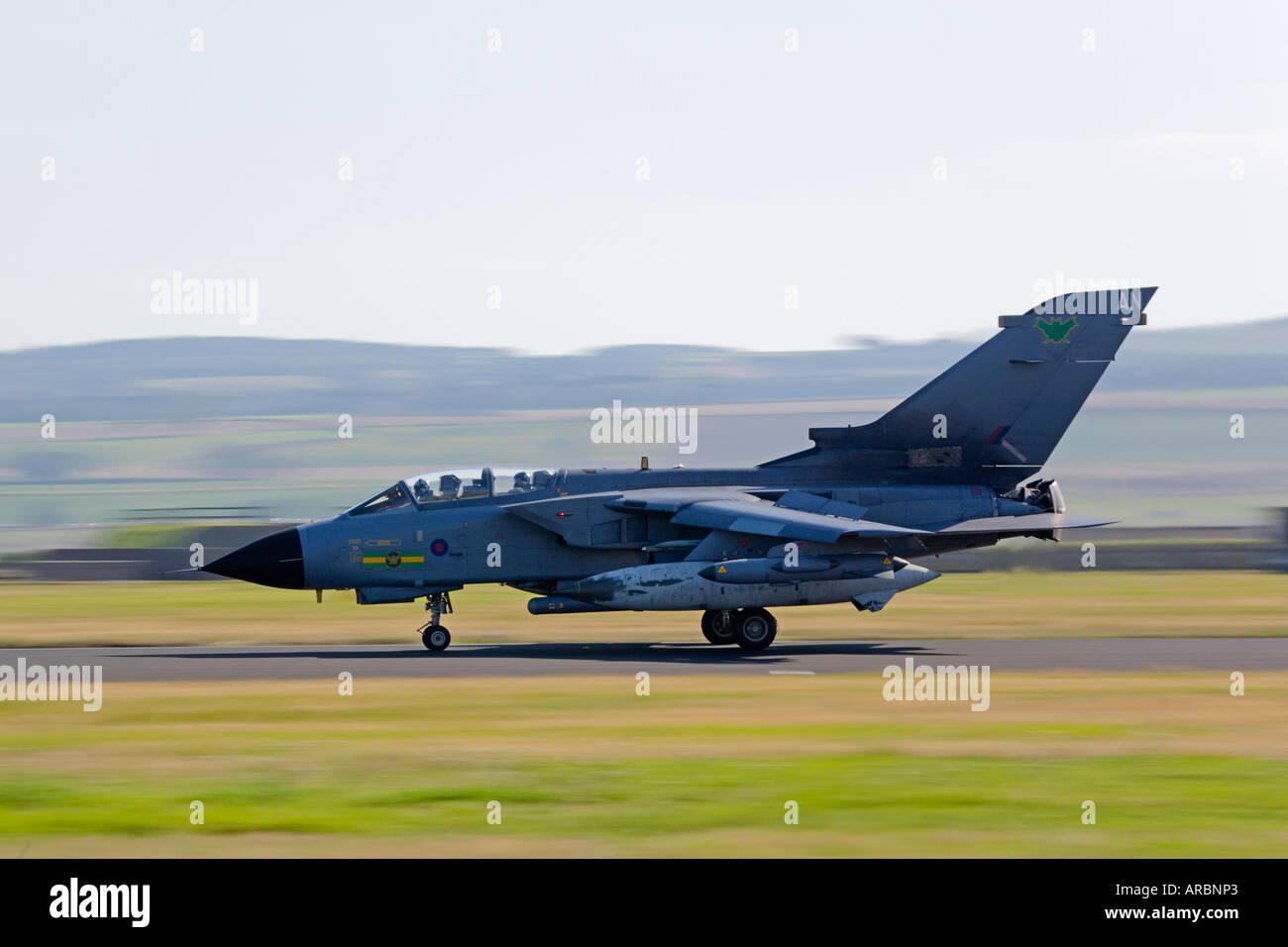 RAF Tornado GR4 617 Squadron on runway Stock Photo