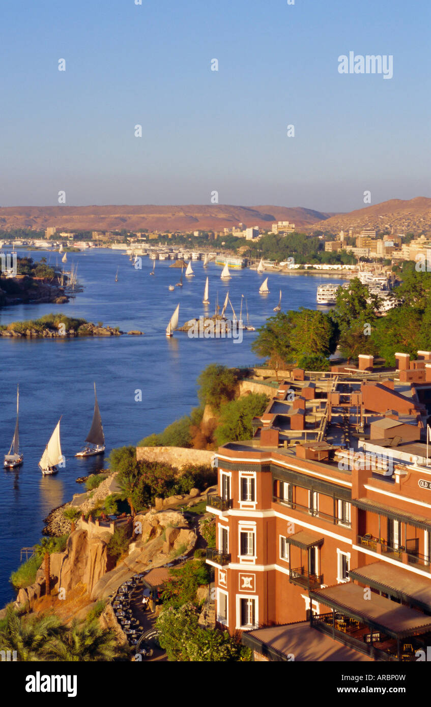 River Nile,  Aswan, Egypt, North Africa Stock Photo