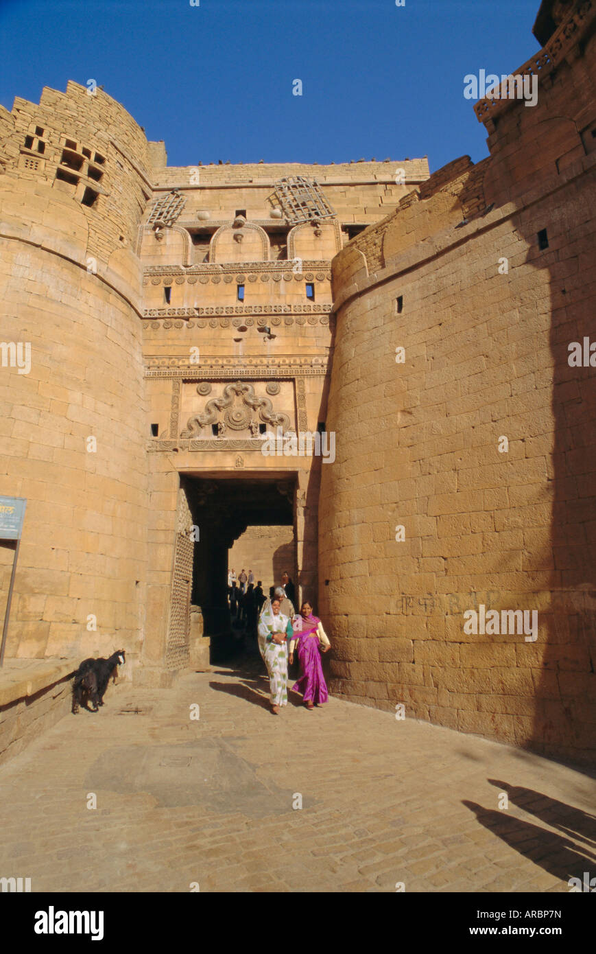 Gateway at Jaisalmer, Rajasthan, India Stock Photo