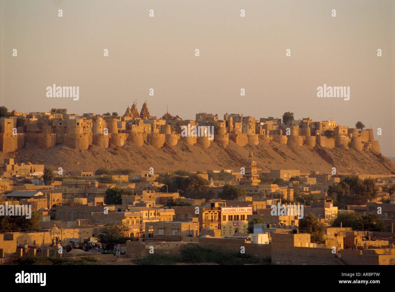 Jaisalmer, view of the fortified old city, Rajasthan, India Stock Photo