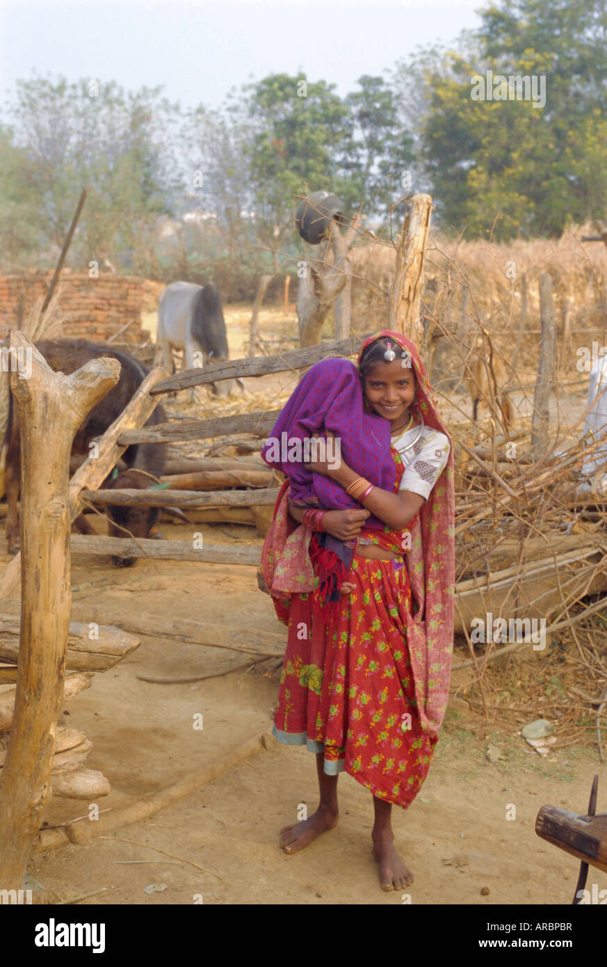 Village life, Dhariyawad, Rajasthan, India Stock Photo Alamy