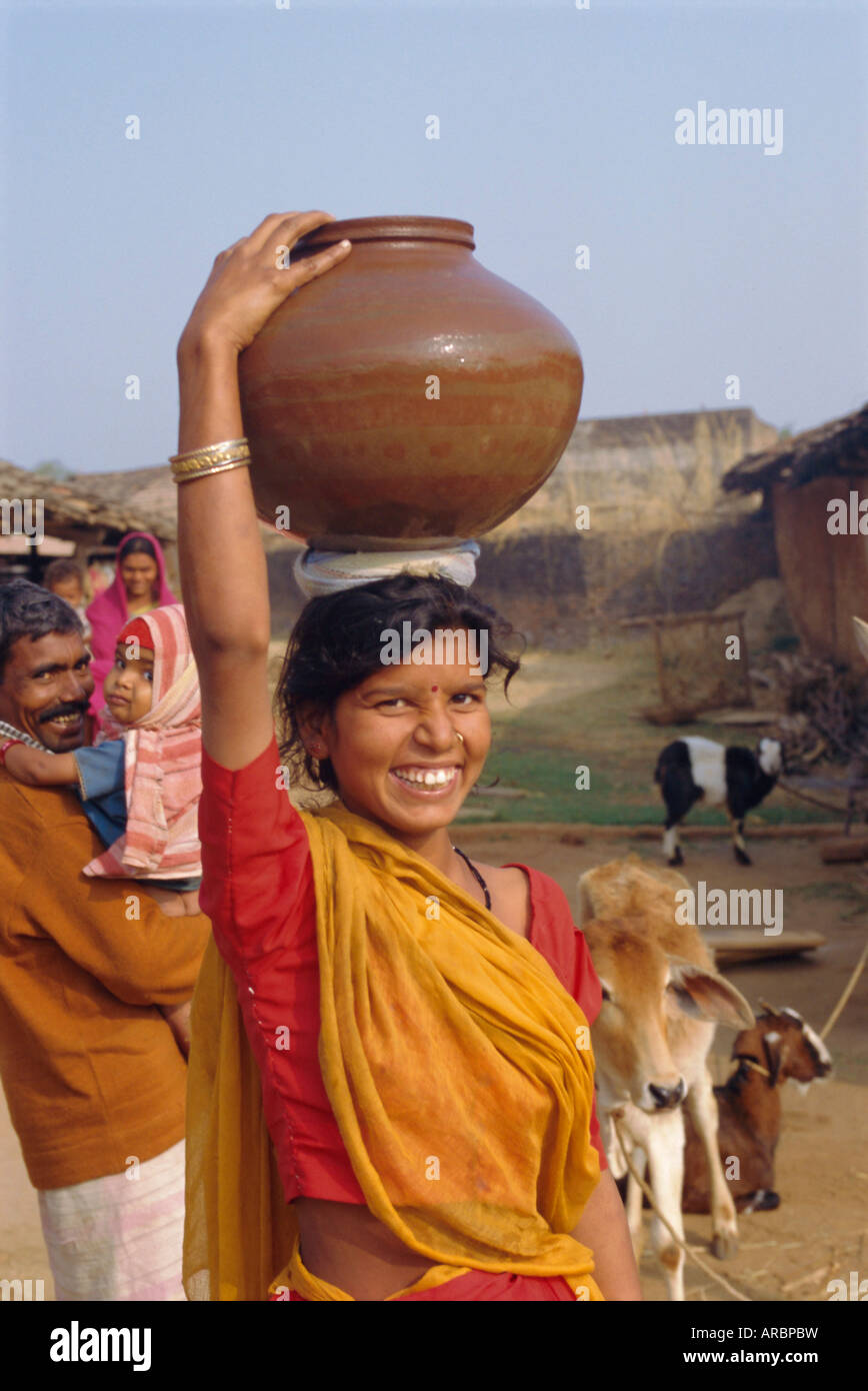 Village life, Dhariyawad, Rajasthan, India Stock Photo