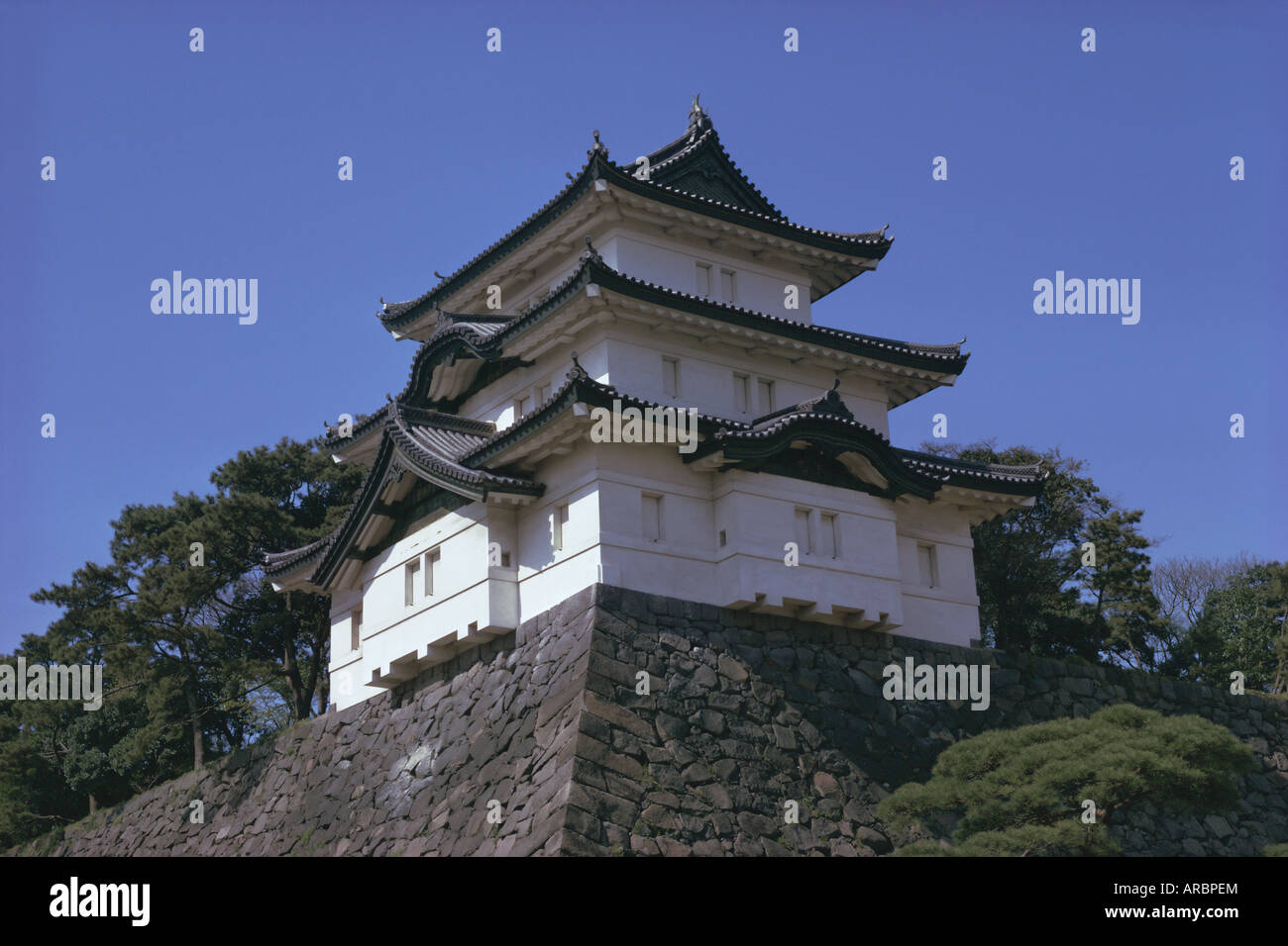 Part of the Imperial Palace, Tokyo, Japan, Asia Stock Photo