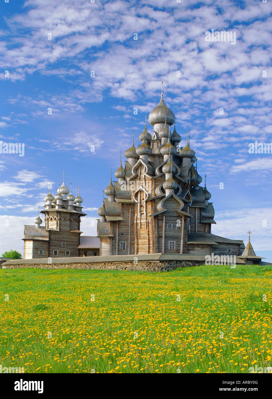 Transfiguration cathedral, Kizhi Island, Karelia, Russia Stock Photo