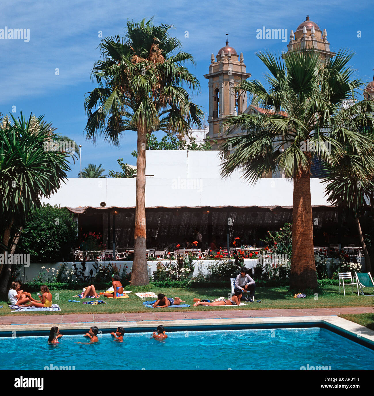 Ceuta in Morocco North Africa belongs to Spain Spanish exclave Parador de Ceuta Hotel La Muralla Stock Photo