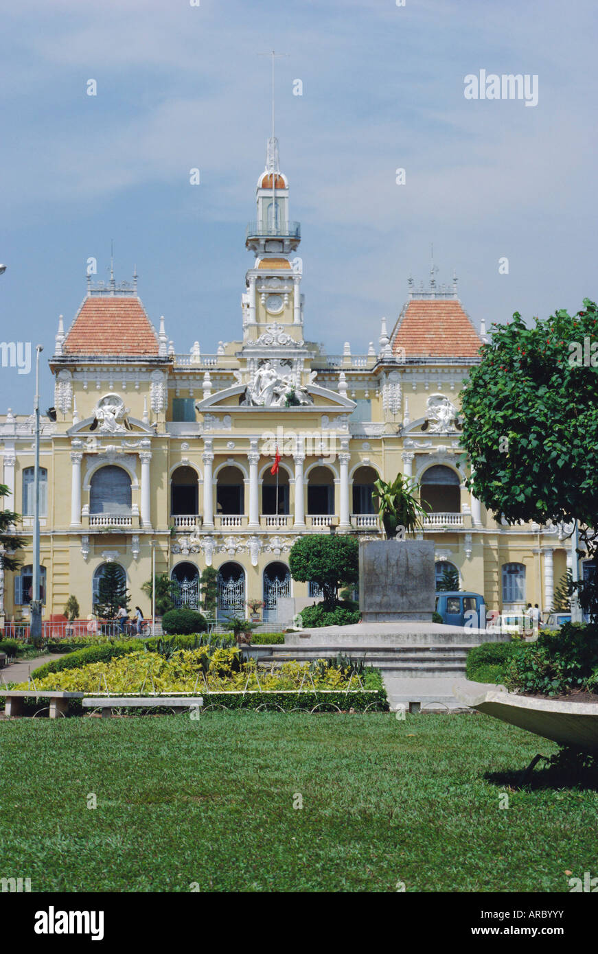 Headquarters of Communist Polit Bureau, Town Hall, Ho Chi Minh City (Saigon), Vietnam, Indochina, Asia Stock Photo