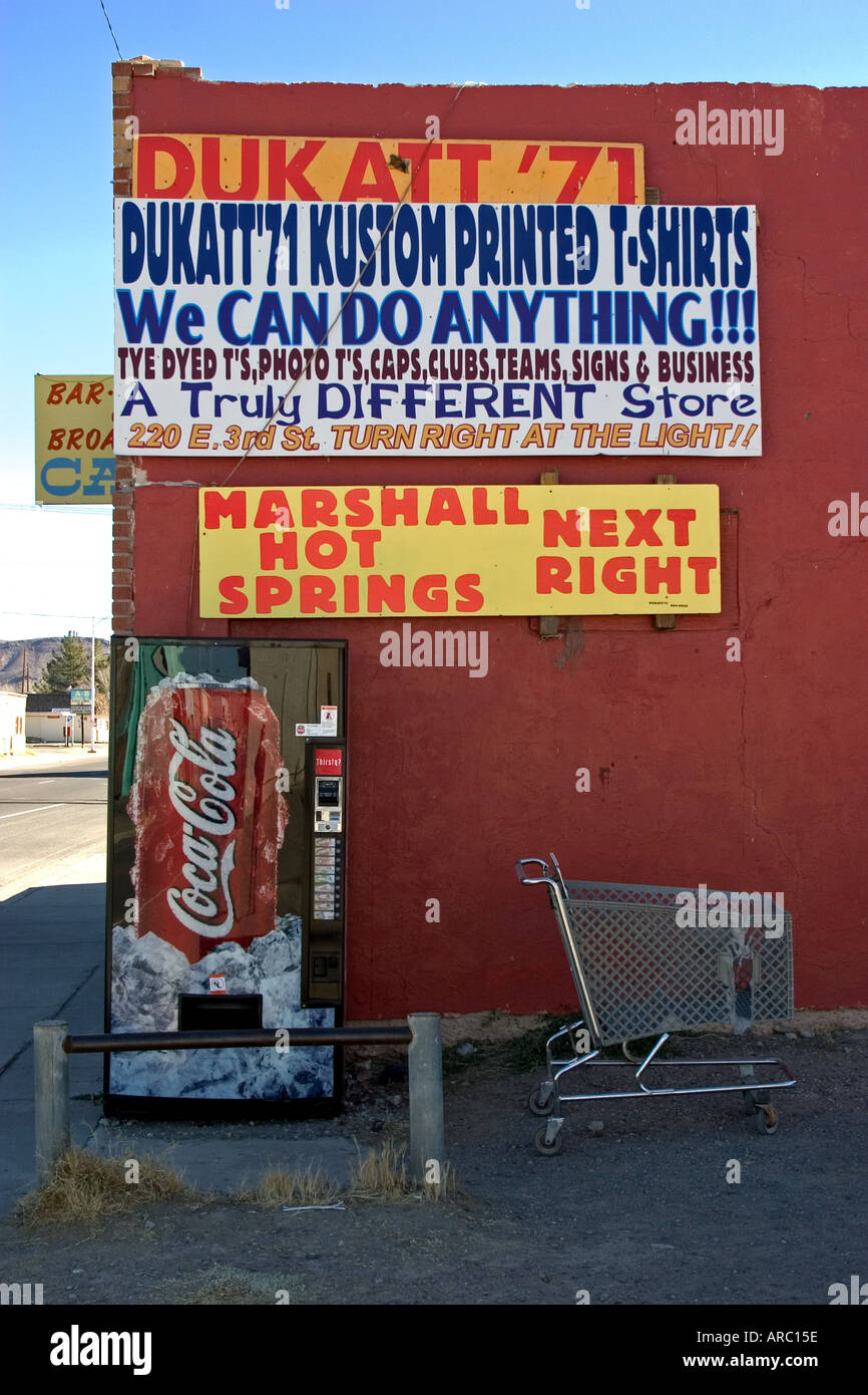 Store at Truth or Consequences Hot Springs New Mexico USA Stock Photo Alamy