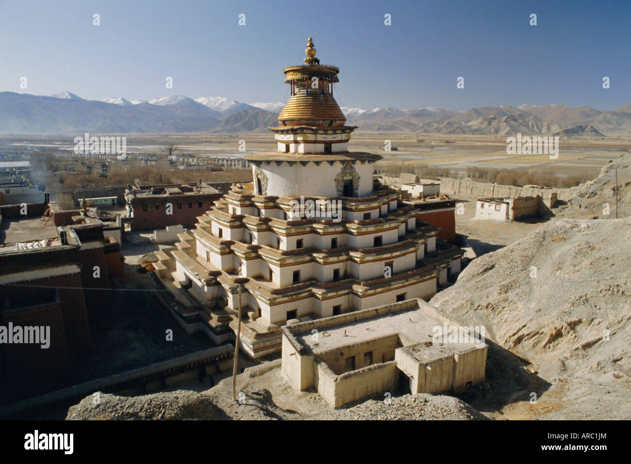 Pango Chorten, Gyantse, Tibet, China, Asia Stock Photo