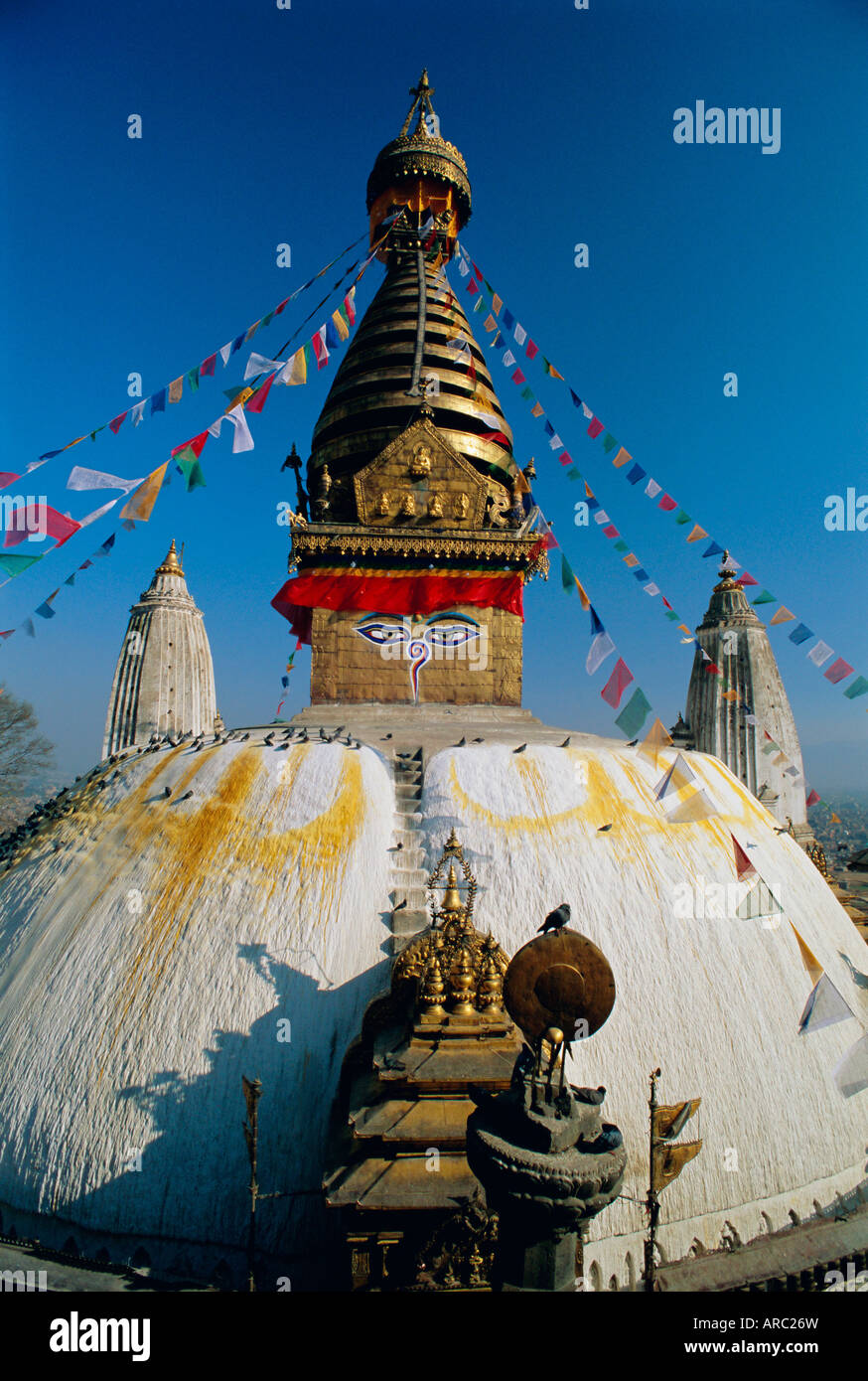 Swayambhunath Stupa (Monkey Temple), Kathmandu, Nepal, Asia Stock Photo