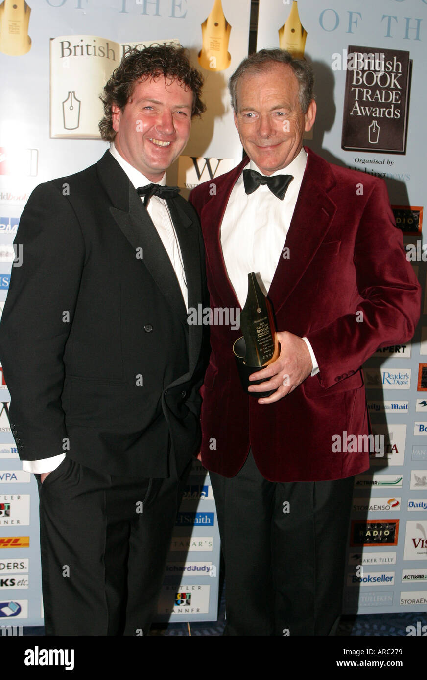 Michael Buerk and Diarmuid Gavin at the national book awards Stock Photo