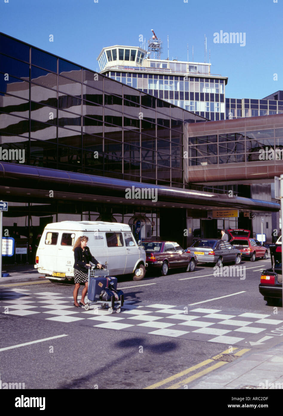 Airport control tower and terminal building; Manchester International