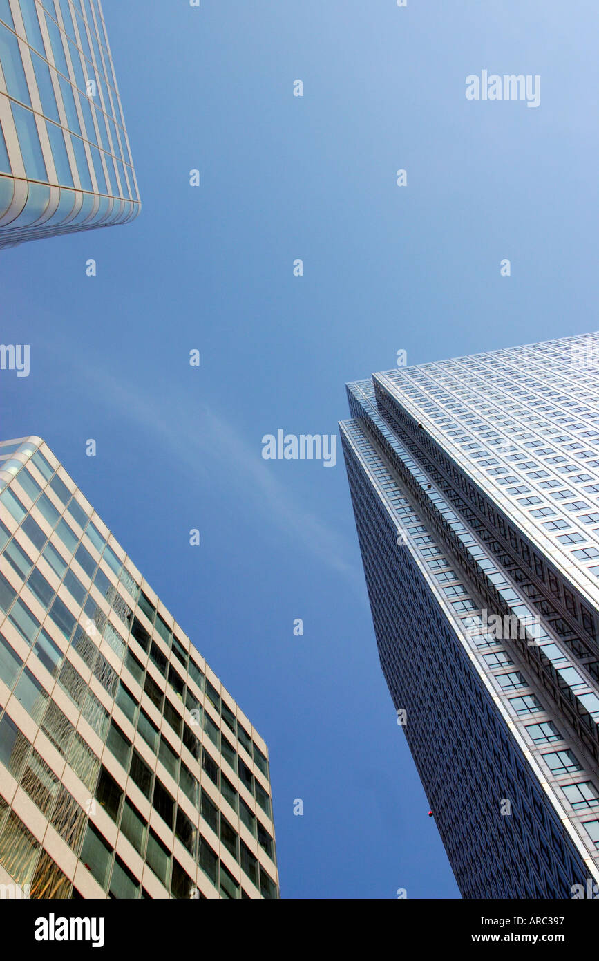 Canary Wharf in Docklands London England Britain UK offices modern ...