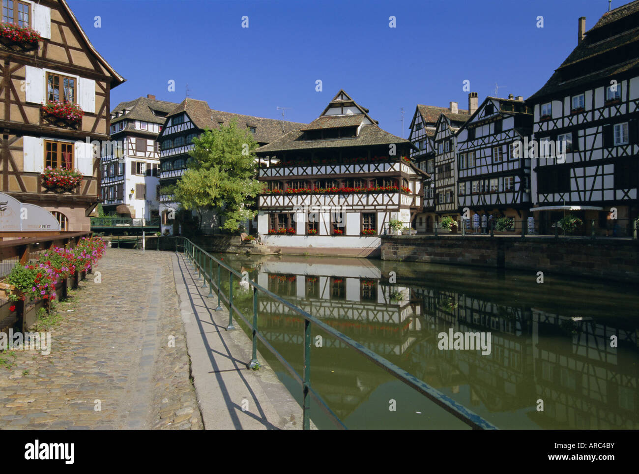 Petite France area of Strasbourg, Bas-Rhin, Alsace, France, Europe Stock Photo